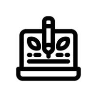 organic line icon. Clean and minimalist icon for websites and mobile apps. vector