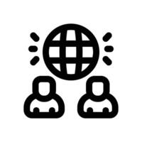 ethnography line icon. Clean and minimalist icon for websites and mobile apps. vector