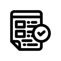 approve line icon. Clean and minimalist icon for websites, mobile apps, presentations, and logos. Fully scalable and customizable for any project. vector