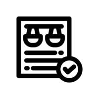 regulation line icon. Clean and minimalist icon for websites and mobile apps. vector
