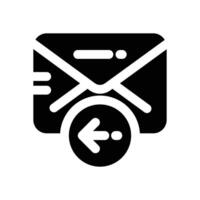 autoresponder glyph icon. Strong and solid icon for websites, mobile interfaces, presentations, and visual branding. High quality and easy to edit. vector