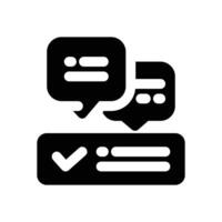 validity glyph icon. Strong and solid icon for websites, mobile interfaces, presentations, and visual branding. High quality and easy to edit. vector