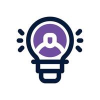 insight duotone icon. Sleek and modern icon for websites, mobile apps, marketing materials, and corporate design. Fully scalable and ready to use. vector