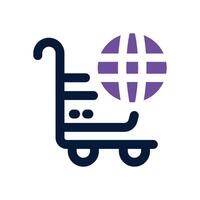 ecommerce duotone icon. Sleek and modern icon for websites, mobile apps, marketing materials, and corporate design. Fully scalable and ready to use. vector