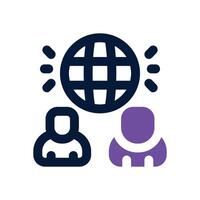 ethnography duotone icon. Sleek and modern icon for websites, mobile apps, marketing materials, and corporate design. Fully scalable and ready to use. vector