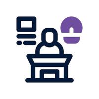 conclusion duotone icon. Sleek and modern icon for websites, mobile apps, marketing materials, and corporate design. Fully scalable and ready to use. vector