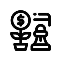 strategic line icon. Clean and minimalist icon for websites and mobile apps. vector