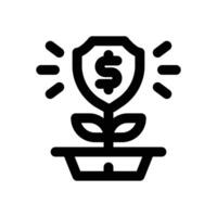 safety line icon. Clean and minimalist icon for websites and mobile apps. vector