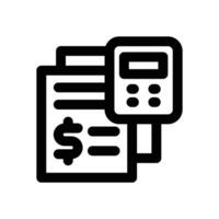 calculation line icon. Clean and minimalist icon for websites and mobile apps. vector