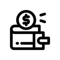 save money line icon. Clean and minimalist icon for websites and mobile apps. vector