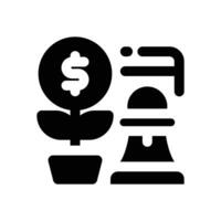 strategic glyph icon. Strong and solid icon for websites and mobile apps. vector