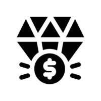 value glyph icon. Strong and solid icon for websites and mobile apps. vector