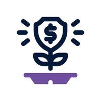 safety dual tone icon. Sleek and modern icon for websites and mobile apps. vector