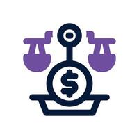 balance duotone icon. Sleek and modern icon for websites, mobile apps, marketing materials, and corporate design. Fully scalable and ready to use. vector