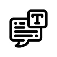 text tool line icon. Clean and minimalist icon for websites and mobile apps. vector