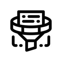 filtering line icon. Clean and minimalist icon for websites and mobile apps. vector