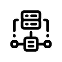 data model line icon. Clean and minimalist icon for websites and mobile apps. vector