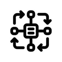 reinforcement learning line icon. Clean and minimalist icon for websites and mobile apps. vector