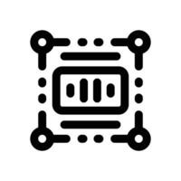sound recognition line icon. Clean and minimalist icon for websites and mobile apps. vector