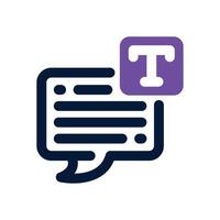 text tool duotone icon. Sleek and modern icon for websites, mobile apps, marketing materials, and corporate design. Fully scalable and ready to use. vector