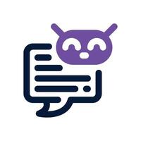 bot duotone icon. Sleek and modern icon for websites, mobile apps, marketing materials, and corporate design. Fully scalable and ready to use. vector
