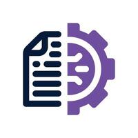 machine learning duotone icon. Sleek and modern icon for websites, mobile apps, marketing materials, and corporate design. Fully scalable and ready to use. vector