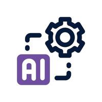 eficiency dual tone icon. Sleek and modern icon for websites and mobile apps. vector