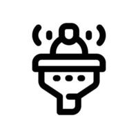 filter audience line icon. Clean and minimalist icon for websites and mobile apps. vector