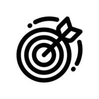 target marketing line icon. Clean and minimalist icon for websites and mobile apps. vector