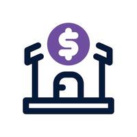 property dual tone icon. Sleek and modern icon for websites and mobile apps. vector