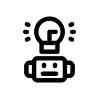 automation solution line icon. Clean and minimalist icon for websites and mobile apps. vector