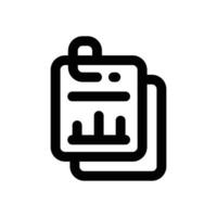 data report line icon. Clean and minimalist icon for websites, mobile apps, presentations, and logos. Fully scalable and customizable for any project. vector