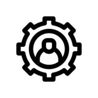 user automation line icon. Clean and minimalist icon for websites and mobile apps. vector