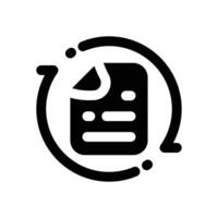 automation task glyph icon. Strong and solid icon for websites and mobile apps. vector
