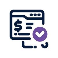 audit duotone icon. Sleek and modern icon for websites, mobile apps, marketing materials, and corporate design. Fully scalable and ready to use. vector