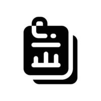 data report glyph icon. Strong and solid icon for websites, mobile interfaces, presentations, and visual branding. High quality and easy to edit. vector