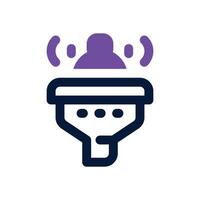 filter audience dual tone icon. Sleek and modern icon for websites and mobile apps. vector