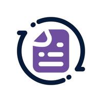 automation task dual tone icon. Sleek and modern icon for websites and mobile apps. vector