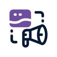 digital marketing duotone icon. Sleek and modern icon for websites, mobile apps, marketing materials, and corporate design. Fully scalable and ready to use. vector