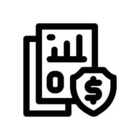 liability line icon. Clean and minimalist icon for websites and mobile apps. vector