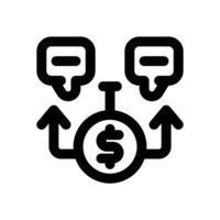 decision line icon. Clean and minimalist icon for websites, mobile apps, presentations, and logos. Fully scalable and customizable for any project. vector
