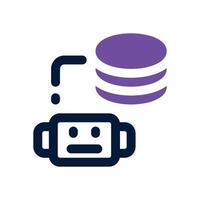 bot commission duotone icon. Sleek and modern icon for websites, mobile apps, marketing materials, and corporate design. Fully scalable and ready to use. vector