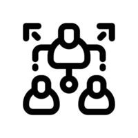 colleague line icon. Clean and minimalist icon for websites and mobile apps. vector