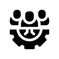 group glyph icon. Strong and solid icon for websites and mobile apps. vector