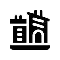 company glyph icon. Strong and solid icon for websites and mobile apps. vector