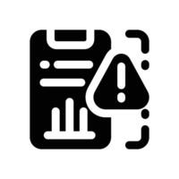 alert glyph icon. Strong and solid icon for websites and mobile apps. vector