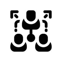 colleague glyph icon. Strong and solid icon for websites and mobile apps. vector