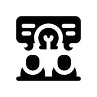 collaboration glyph icon. Strong and solid icon for websites, mobile interfaces, presentations, and visual branding. High quality and easy to edit. vector