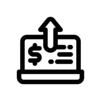 upgrading line icon. Clean and minimalist icon for websites and mobile apps. vector