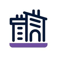 company duotone icon. Sleek and modern icon for websites, mobile apps, marketing materials, and corporate design. Fully scalable and ready to use. vector